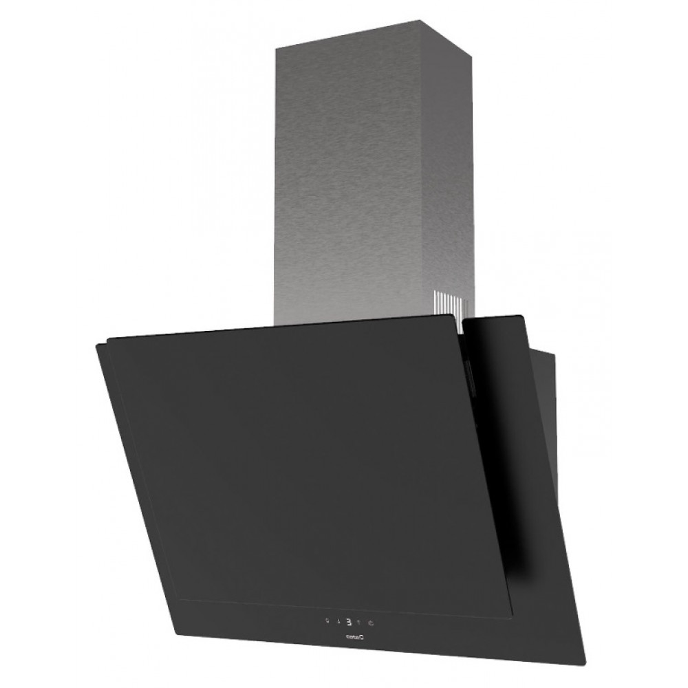 Витяжка Cata похила, 60см, 900м.куб/год, Valto 600 xgbk, чорний
