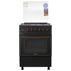 Плита ARDESTO комбі Line-R, 53л, 60x60см, конвекція, чавун, підсвічування, форсунки LPG (підключення газового балона), чорний