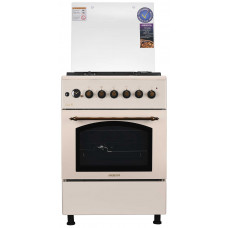 Плита ARDESTO комбі Line-R, 53л, 60x60см, конвекція, чавун, підсвічування, форсунки LPG (підключення газового балона), кремовий