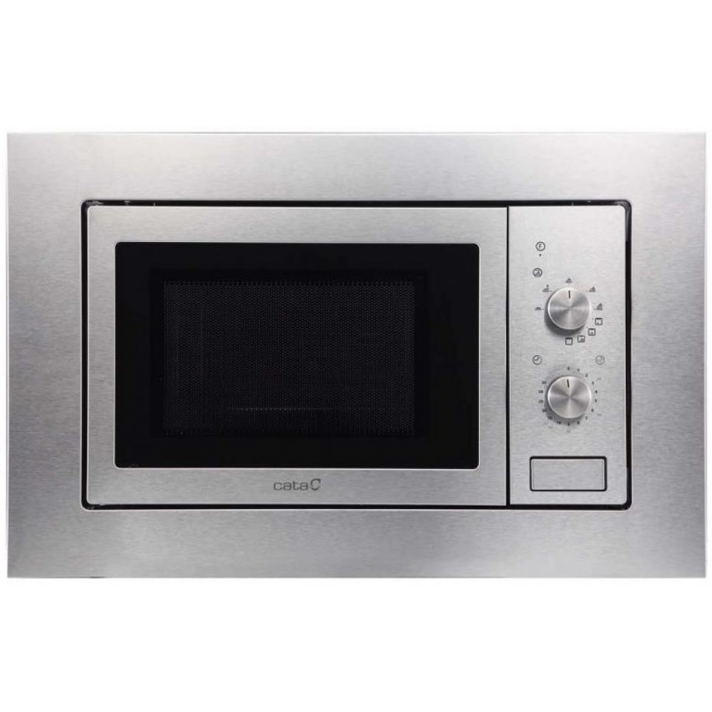 Мікрохвильова піч Cata вбудована, 20л, мех. управл., 800Вт, гриль, MMA 20 X, нерж