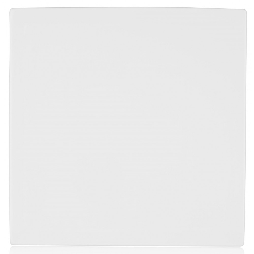 Тарілка десертна, Ardesto Imola, 23х23см, порцеляна, квадратна, білий