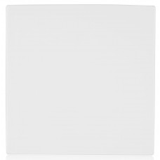 Тарілка десертна, Ardesto Imola, 23х23см, порцеляна, квадратна, білий