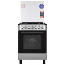 Плита ARDESTO комбі Elegance, 66л, 60x60см, конвекція, чавун, підсвічування, форсунки LPG (підключення газового балона), знімні направляючі, сірий