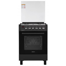 Плита ARDESTO комбі Elegance, 66л, 60x60см, конвекція, чавун, підсвічування, форсунки LPG (підключення газового балона), знімні направляючі, чорний