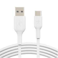 Кабель USB-A > USB-C заряджання/синхронізації Belkin 1м, 15Вт, Type-C, PVC, білий