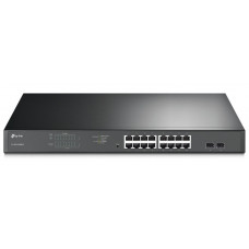 Комутатор TP-LINK TL-SG1218MPE 16xGE (16xPoE), 2xSFP, 192Вт, WebSmart