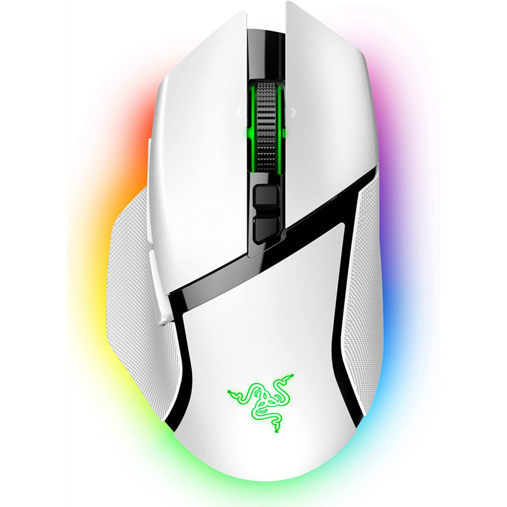 Миша Razer Basilisk V3 Pro, RGB, USB-A/WL/BT, білий