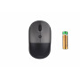 Миша 2E MF218 Silent, WL/BT, чорно-сірий