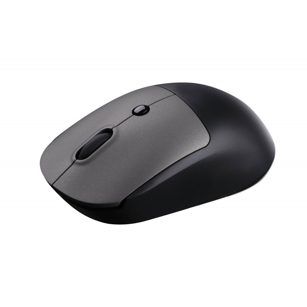 Миша 2E MF218 Silent, WL/BT, чорно-сірий
