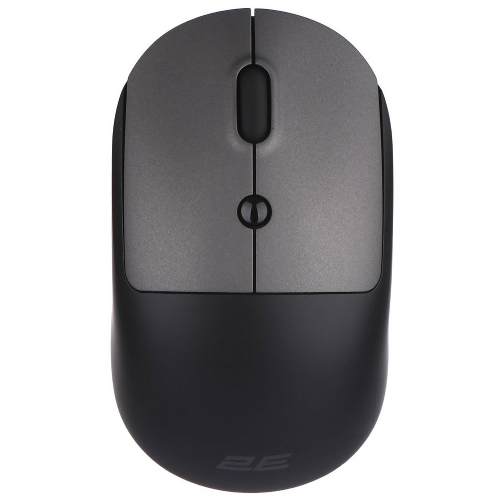 Миша 2E MF218 Silent, WL/BT, чорно-сірий
