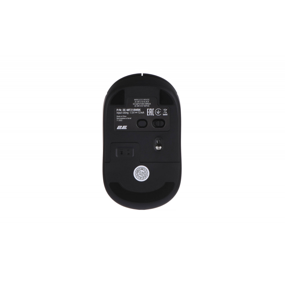 Миша 2E MF218 Silent, WL/BT, чорний