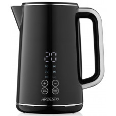 Електрочайник Ardesto Elegance, 1.7л, LED дисплей, подвійні стінки, Otter, чорний глянець Електрочайник Ardesto Elegance, 1.7л, LED дисплей, подвійні стінки, Otter, чорний глянець