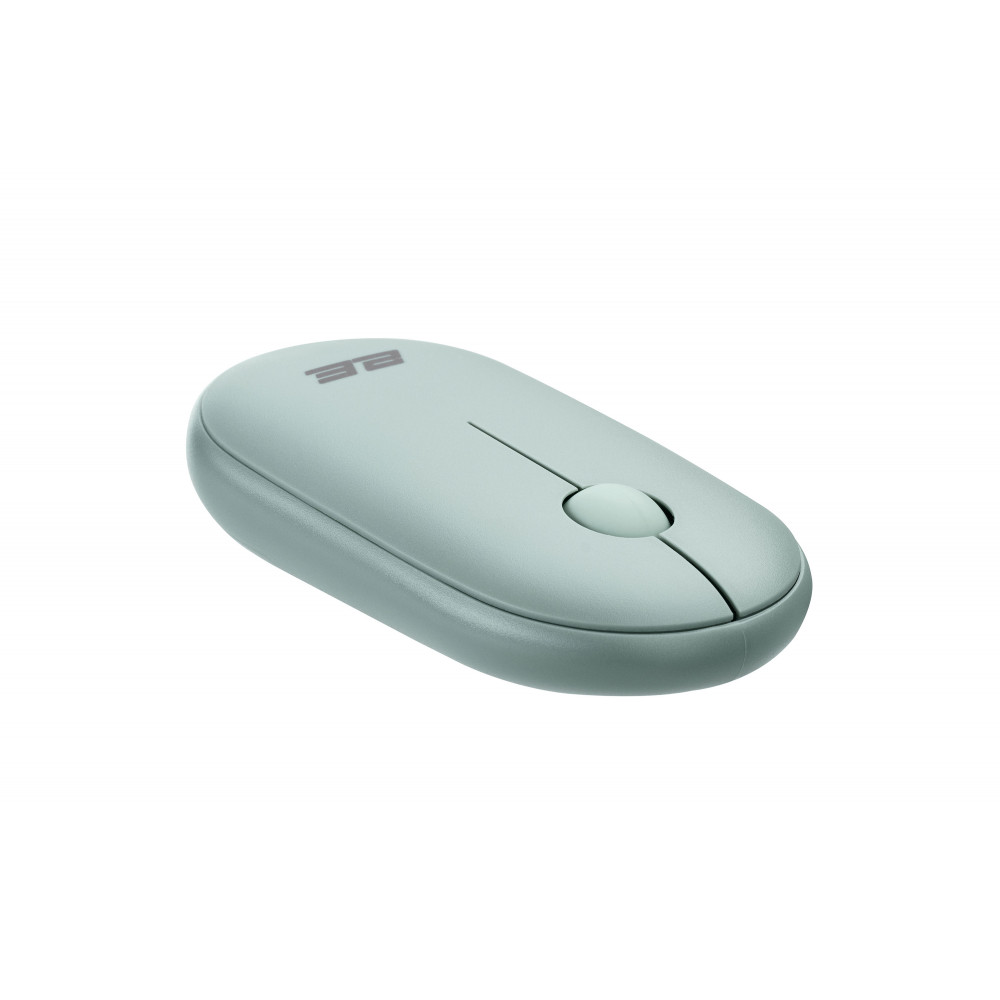 Миша 2E MF300 Silent, WL/BT, попелясто-зелений