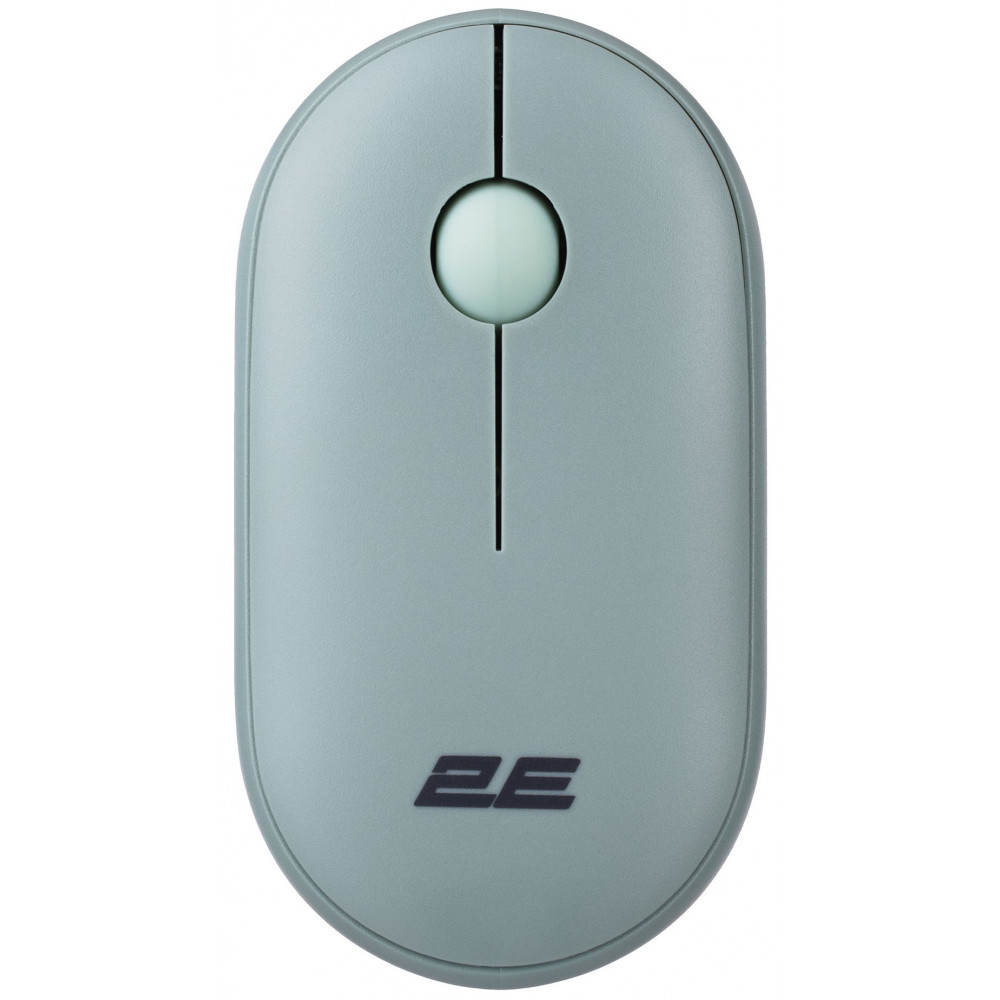 Миша 2E MF300 Silent, WL/BT, попелясто-зелений