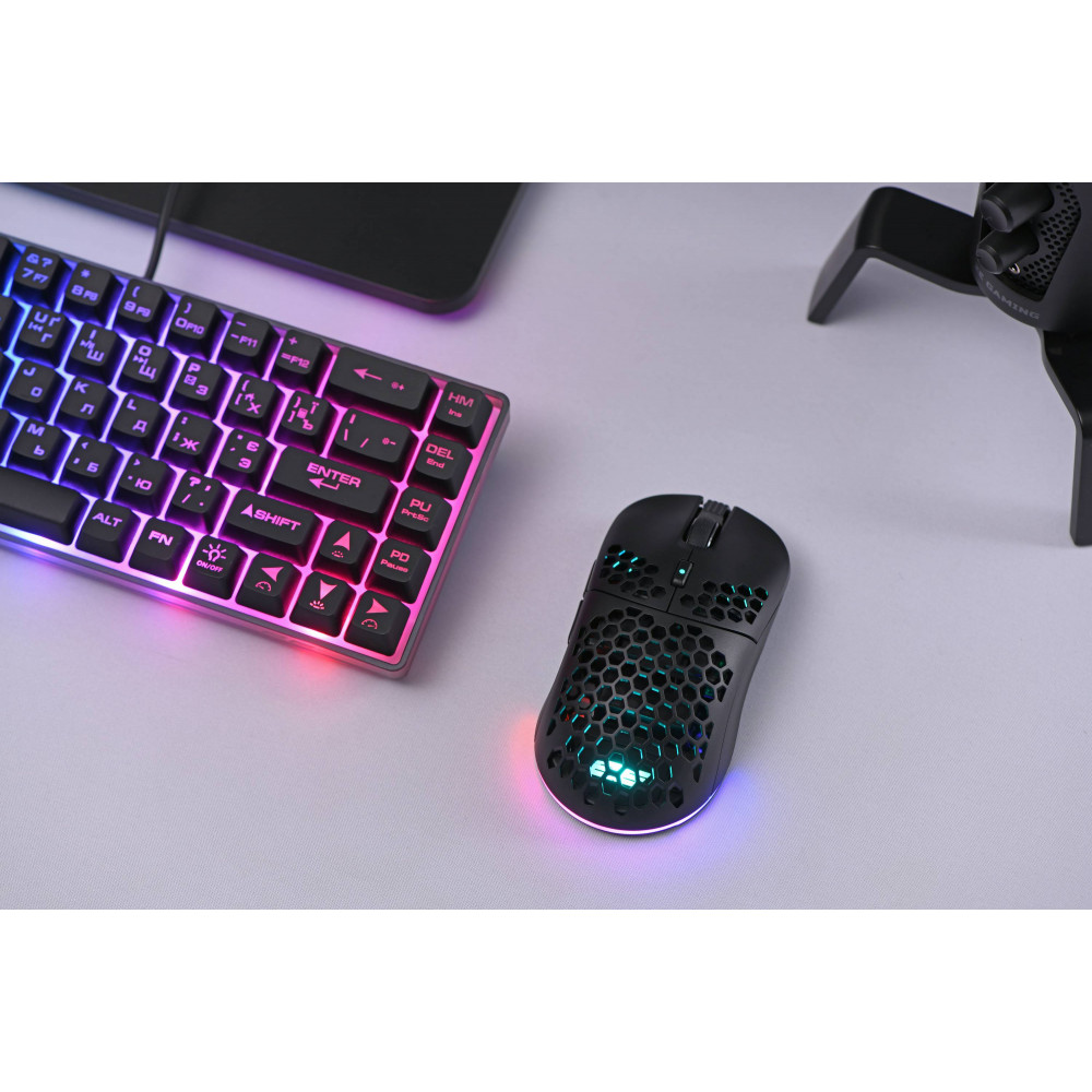 Миша 2E GAMING HyperDrive Lite WL, RGB, USB-A/WL, чорний