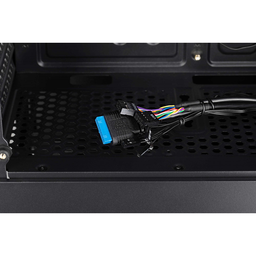 Корпус 2E GAMING Calleo GB700 без БЖ 2xUSB3.0, 1xUSB2.0, 4x120мм ARGB, VGA 320мм, LCS ready, контролер з пультом, TG Side Window, mATX, чорний