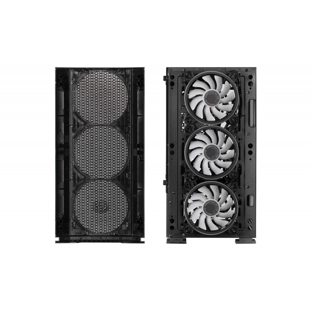 Корпус 2E GAMING Calleo GB700 без БЖ 2xUSB3.0, 1xUSB2.0, 4x120мм ARGB, VGA 320мм, LCS ready, контролер з пультом, TG Side Window, mATX, чорний