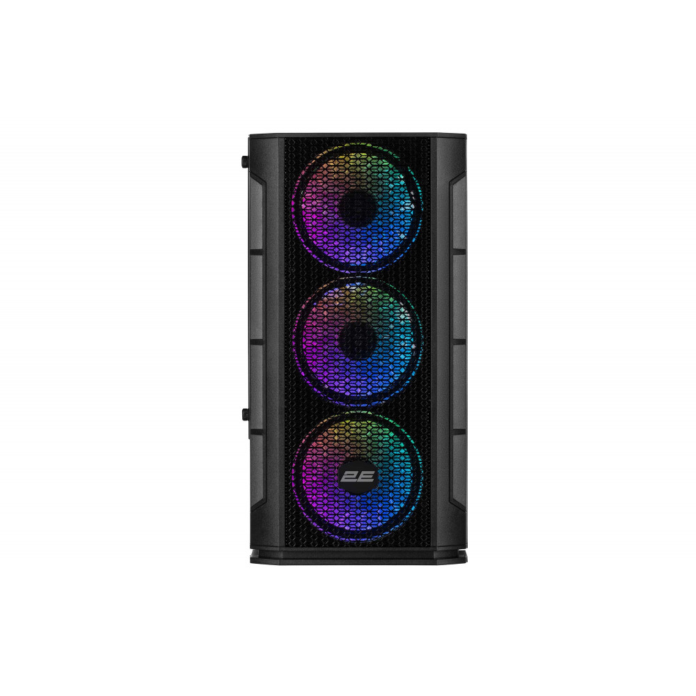 Корпус 2E GAMING Calleo GB700 без БЖ 2xUSB3.0, 1xUSB2.0, 4x120мм ARGB, VGA 320мм, LCS ready, контролер з пультом, TG Side Window, mATX, чорний