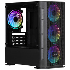 Корпус 2E GAMING Calleo GB700 без БЖ 2xUSB3.0, 1xUSB2.0, 4x120мм ARGB, VGA 320мм, LCS ready, контролер з пультом, TG Side Window, mATX, чорний