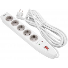 Подовжувач-фільтр мережевий 2E 5xТип F, 3x1.5мм кв, 16A, з захистом від перенапруги, 5м, білий