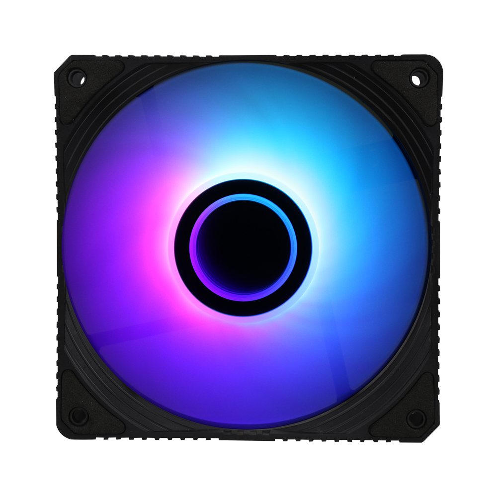 Корпусний вентилятор 2E GAMING Air Cool Infinity ACF120IW-ARGB, 120мм, 1200rpm, 3pin, 3pin +5VARGB, 23dBa, чорний