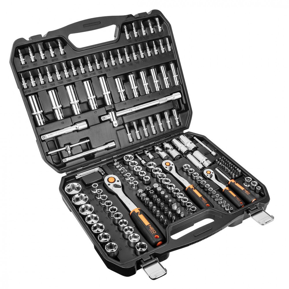 Набір інструментів Neo Tools, набір торцевих головок 1/2