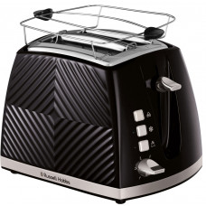 Тостер Russell Hobbs GrooWe 2 Slice 850Вт, підігрів, розморожування, пластик, чорний