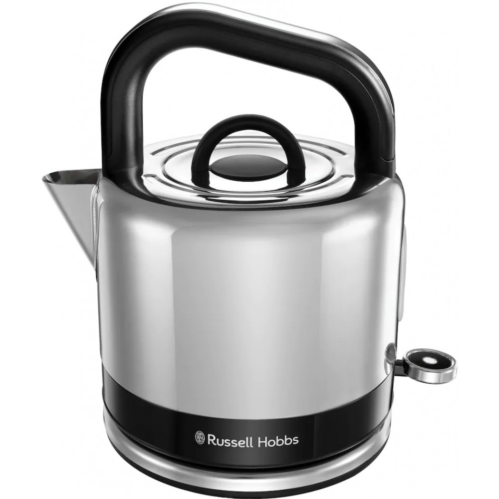 Електрочайник Russell Hobbs Distinctions Ocean 1.5л, Strix, метал, сріблясто-чорний