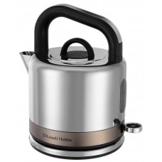 Електрочайник Russell Hobbs Distinctions Titanium, 1.5л, Strix, метал, сріблясто-мідний