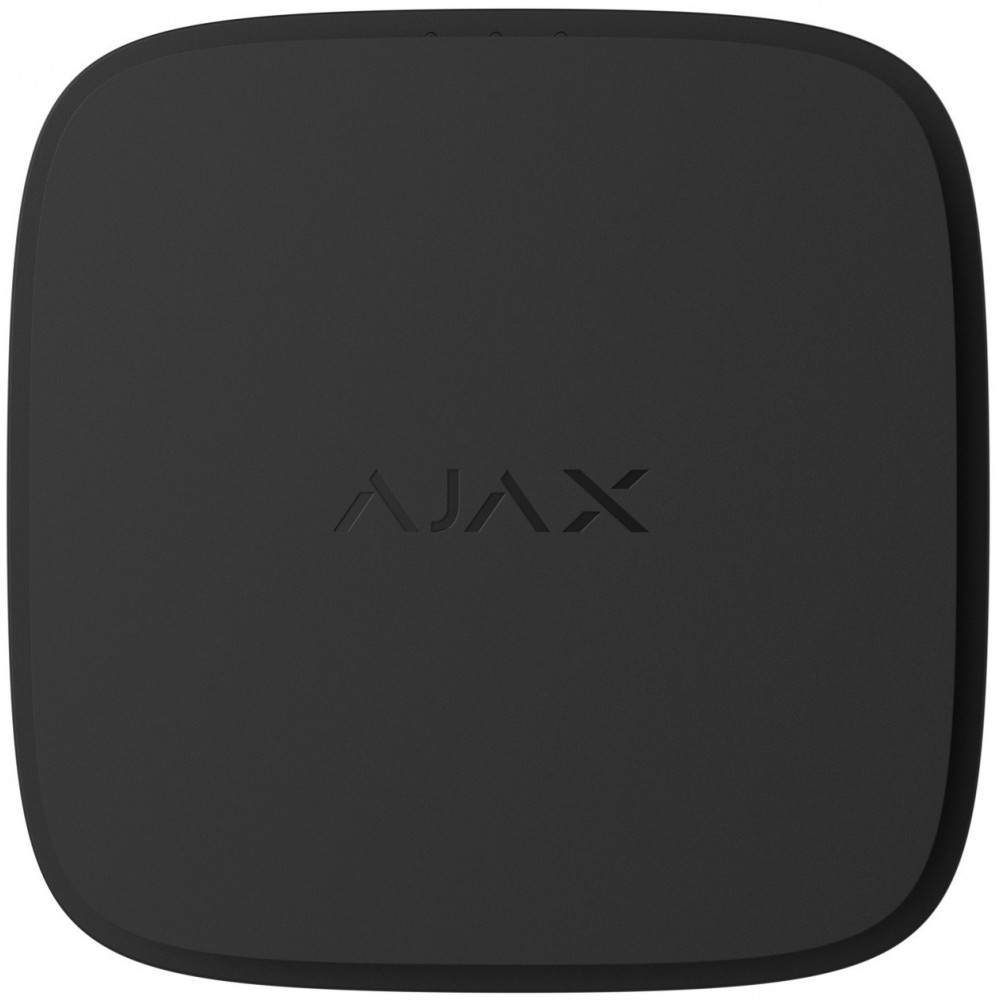 Датчик диму та температури Ajax FireProtect 2 RB Heat Smoke Jeweler, змінна батарея, бездротовий, чорний