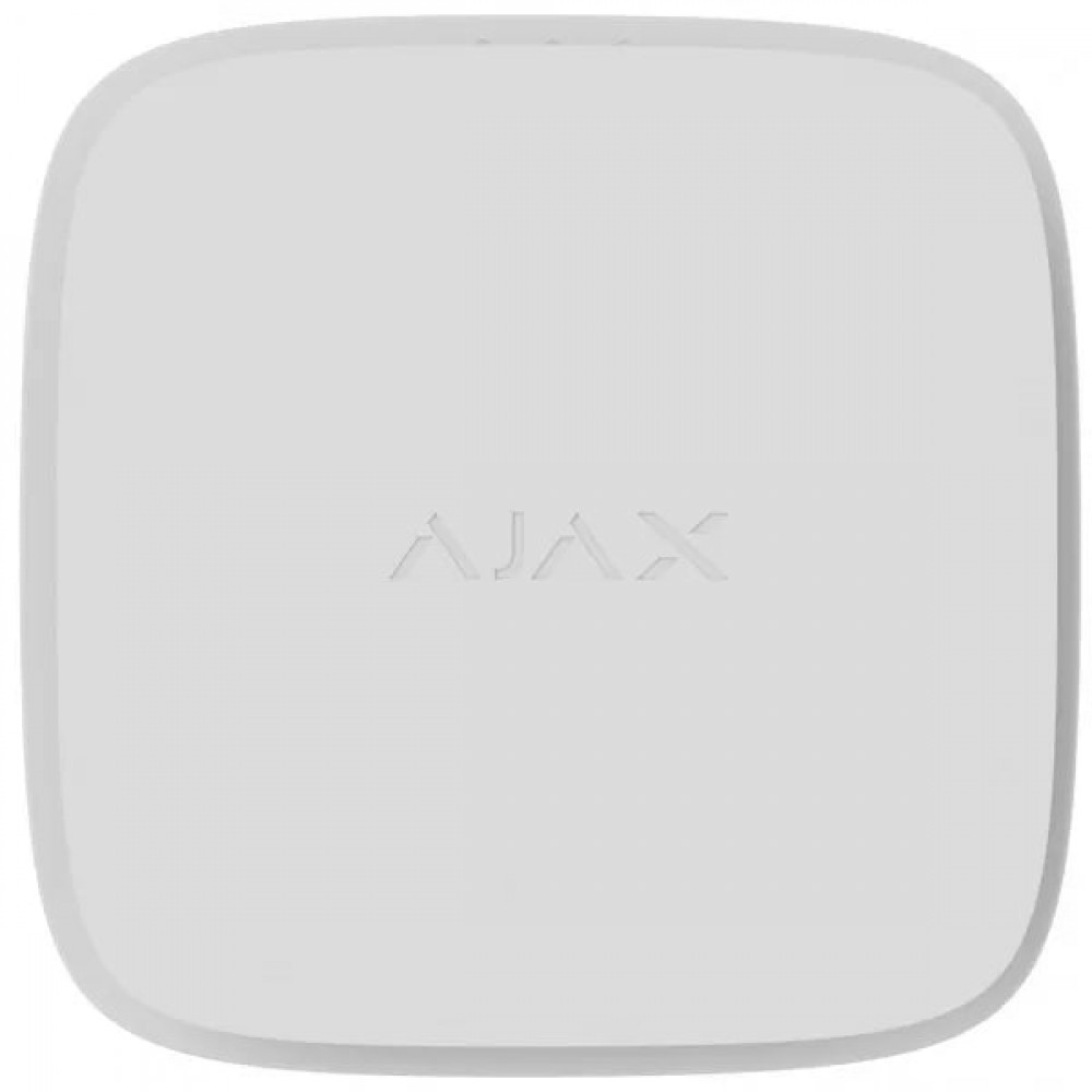 Датчик диму, температури та чадного газу Ajax FireProtect 2 RB Heat Smoke CO Jeweler, змінна батарея, бездротовий, білий