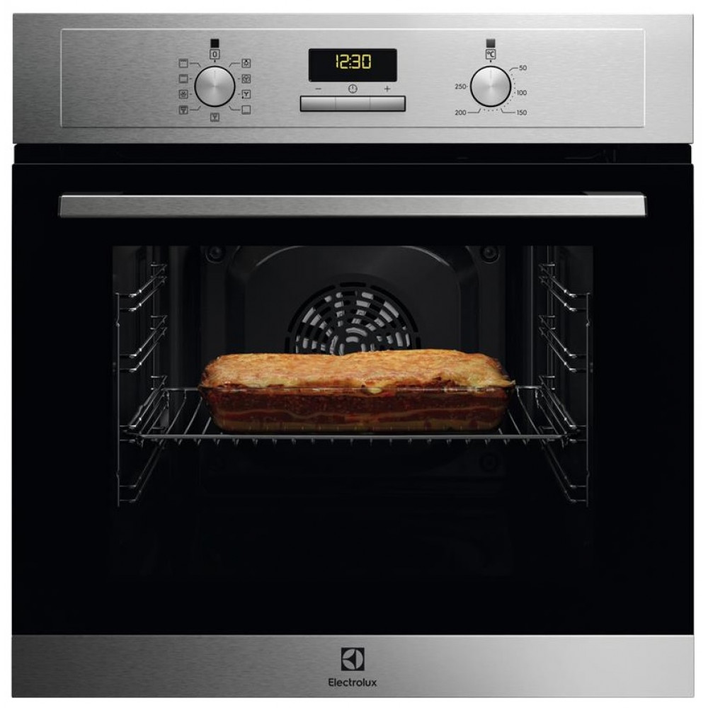 Духова шафа Electrolux електрична, 65л, A, дисплей, конвекція, нерж