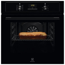 Духова шафа Electrolux електрична, 65л, A, дисплей, конвекція, телескопічні напрямні, чорний
