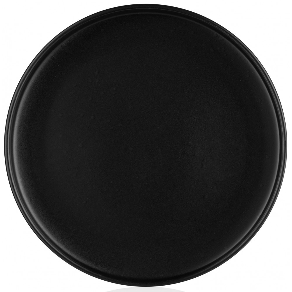 Тарілка обідня Ardesto Trento, 26.5см, кераміка, чорний