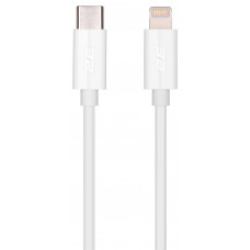 Кабель USB-C > Lightning заряджання/синхронізації 2E 1м, Type-C, Glow, білий