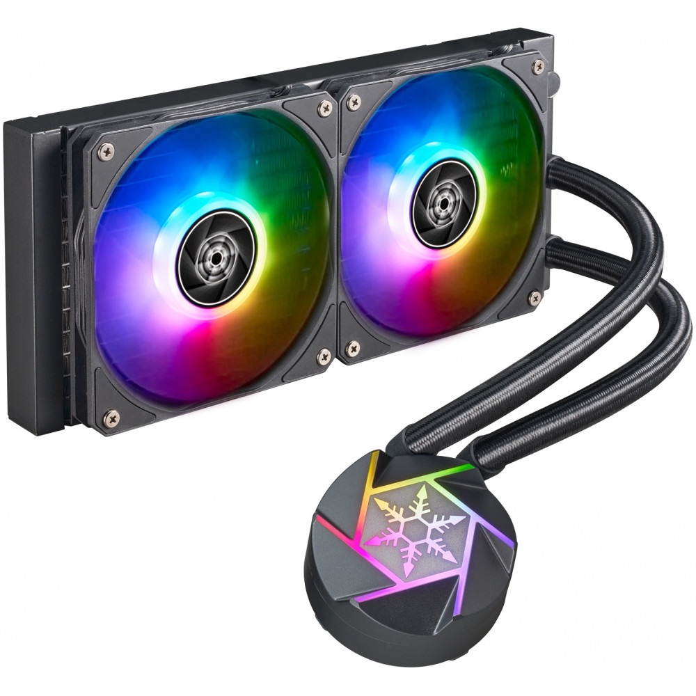 Система рідинного оxолодження  SilverStone Vida VD240-SLIM, LGA1700, 2066, 2011, 1200, 115x, AM5, AM4, TDP200W,