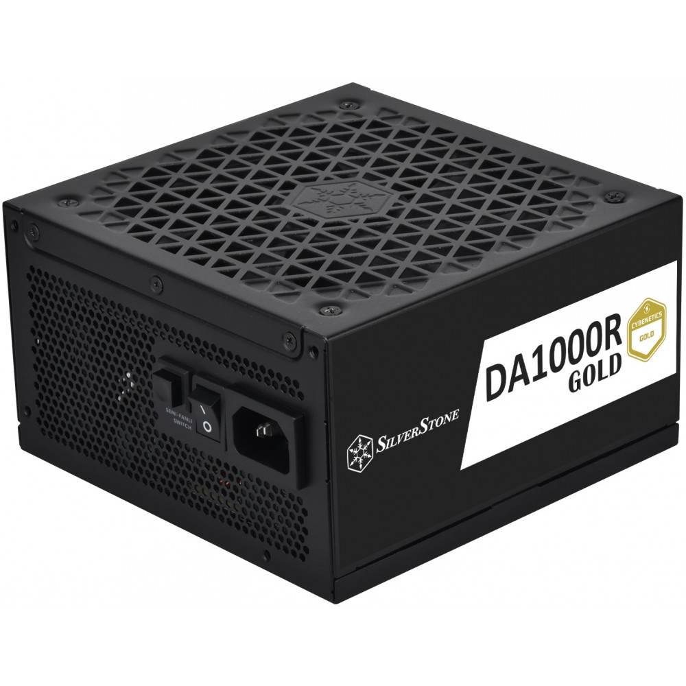 Блок живлення SilverStone Decathlon Cybenetics  (1000W), >90%, 80+ Gold, 135мм, 1xMB 24pin(20+4), 2xCPU 8pin(4+4), 3xMolex, 12xSATA, 6xPCIe 8pin(6+2), 1x(12+4)pin, 1x12VHPWR, Fully Modular