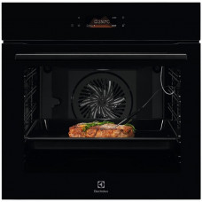 Духова шафа Electrolux електрична, 71л, A++, пара, дисплей, конвекція, піроліз, телескопічні напрямні, чорний
