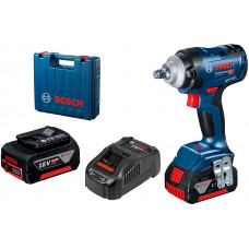 Гайковерт ударний Bosch Professional GDS 18V-400 18В 2х5.0А·год 2500об/хв 400Нм кейс 1.87кг Гайковерт ударний Bosch Professional GDS 18V-400 18В 2х5.0А·год 2500об/хв 400Нм кейс 1.87кг