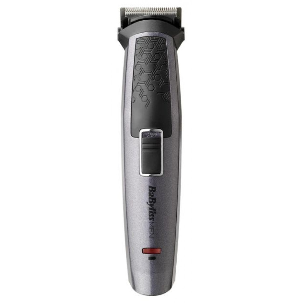 Набір для стрижки Babyliss, для бороди, вусів, голови, носа і тіла, акум., вібраційний мотор, насадок-9, сталь, сірий