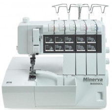 Коверлок MINERVA  M4000CL, 120Вт, 20 оп., (5, 4, 3, 2-х ниткові шви), білий