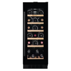 Холодильник Electrolux вбудований для вина, 82x30х57, полок - 6, зон - 1, бут-20, ST, чорний