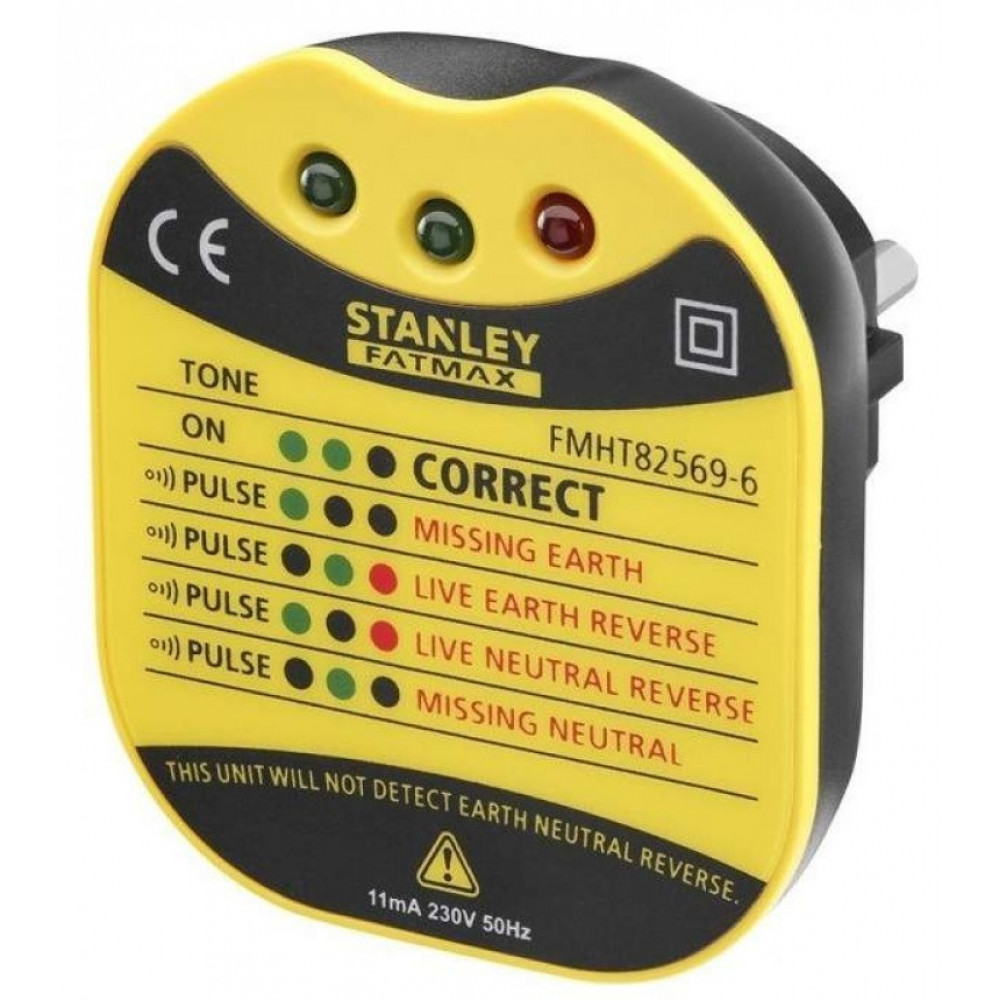 Тестер напруги в розетці Stanley FatMax, кат II 230В