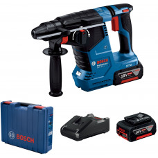 Перфоратор акумуляторний Bosch Professional GBH 187-LI SDS-Plus 18В 2х5А·год 2.4Дж 2.9кг кейс Перфоратор акумуляторний Bosch Professional GBH 187-LI SDS-Plus 18В 2х5А·год 2.4Дж 2.9кг кейс