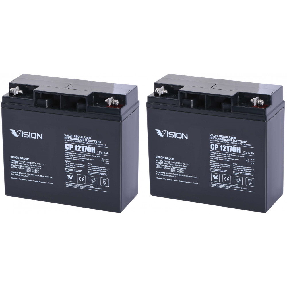 Акумуляторна батарея Vision CP, 12В, 17А•год, AGM