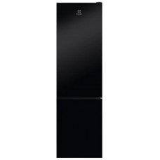 Холодильник Electrolux з нижн. мороз., 201x60х66, холод.відд.-244л, мороз.відд.-94л, 2дв., А++, NF, інв., диспл внутр., зона св-ті, чорний (скло)