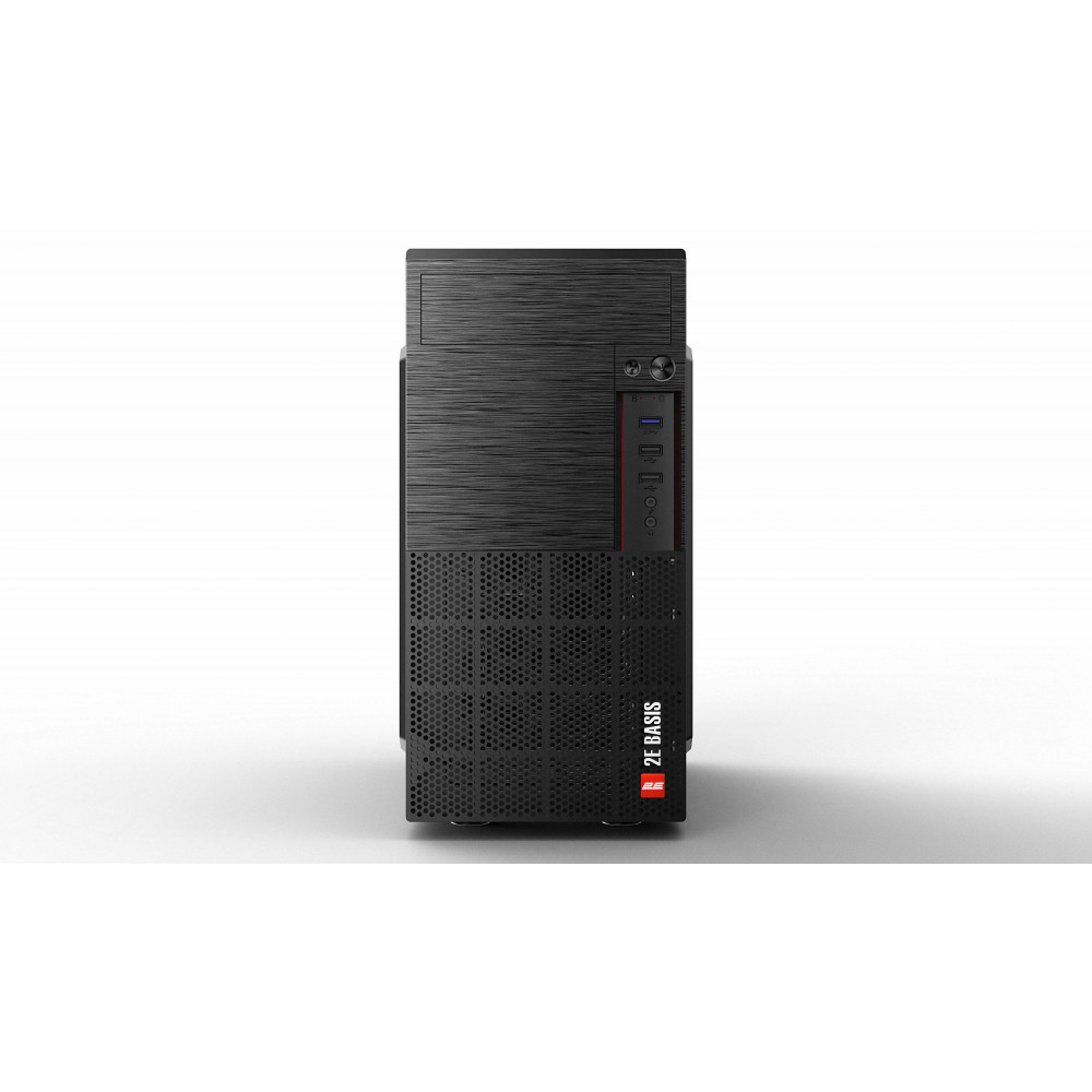 Корпус 2E Basis RD860-3U без БЖ, 1xUSB3.0, 2xUSB2.0, VGA 320мм, mATX, чорний