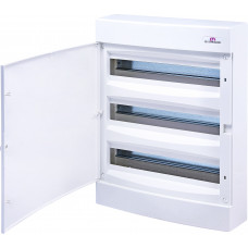 Щит зовнішній розподільчий ETI, ECT 3x18PO (54 модулі, білі дверцята)