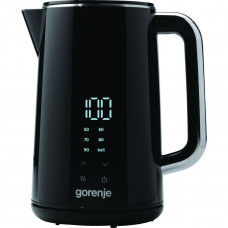 Електрочайник Gorenje 1.7л, подвійні стінки, LED дисплей, Strix контроль, чорний Електрочайник Gorenje 1.7л, подвійні стінки, LED дисплей, Strix контроль, чорний