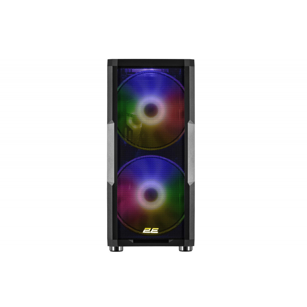 Корпус 2E GAMING Contego Neo GW05 без БЖ 2xUSB3.0, 1xUSBType-C, 2x200мм, ARGB, 3x120мм ARGB, VGA 380мм, LCS ready, контролер з пультом, TG Side Panel, EATX, чорний